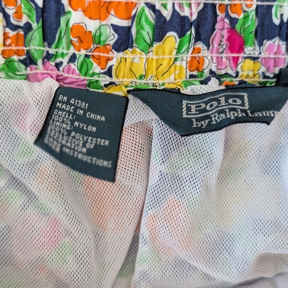 Polo Ralph Lauren Men’s Floral Print Swim Trunks XL Lined Tropical Colorful - Picture 7 of 12
